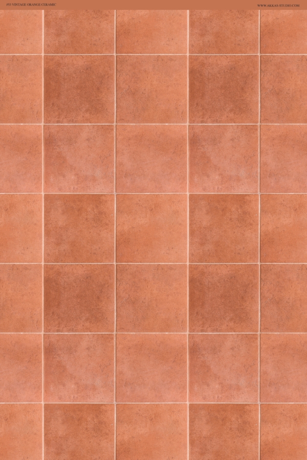#53 Vintage Orange Ceramic